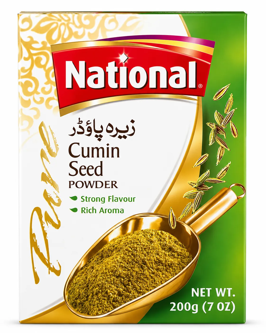 National Cumin Powder (Jeera Powder) 200g | Premium Ground Cumin | Authentic Indian/Pakistani Spice